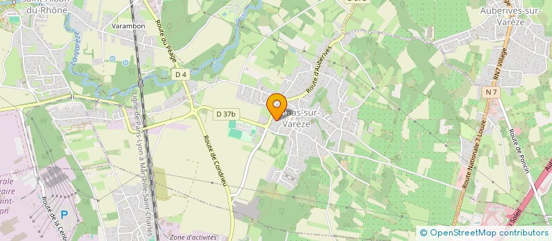 localisation de l'entreprise SCI LA GRANGE BASSE  CLONAS-SUR-VAREZE