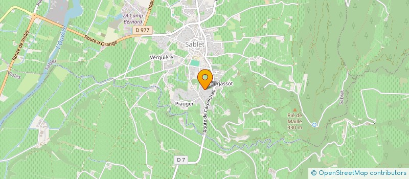 localisation de l'entreprise SCI LA GRANGE BLANCHE  SABLET