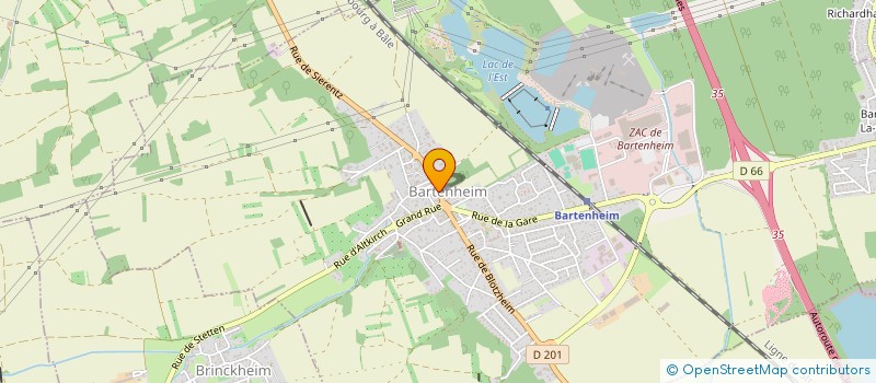 localisation de l'entreprise SCI LA GRANGE D'ELIA  BARTENHEIM