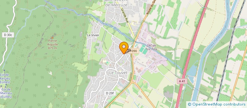 localisation de l'entreprise SCI LA GRANGE D'ETABLE  LE TOUVET