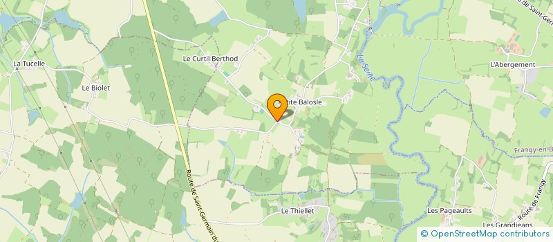 localisation de l'entreprise SCI LA GRANGE DE BALOSLE à SAINT-GERMAIN-DU-BOIS