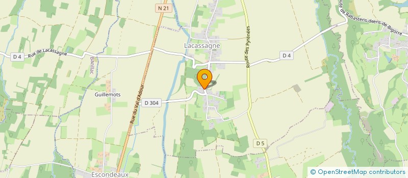 localisation de l'entreprise SCI LA GRANGE DE CLAIRE  LACASSAGNE