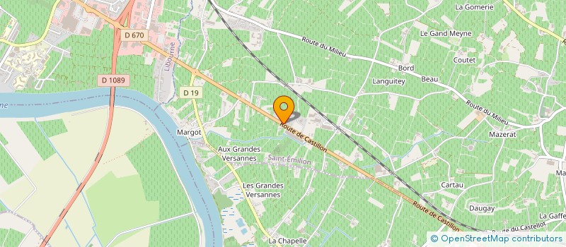 localisation de l'entreprise SCI LA GRANGE DE CONDAT  SAINT-EMILION