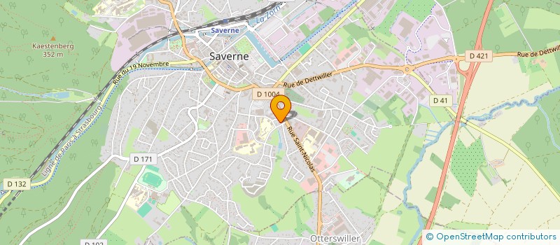 localisation de l'entreprise SCI LA GRANGE DE L'ARTISTE  SAVERNE