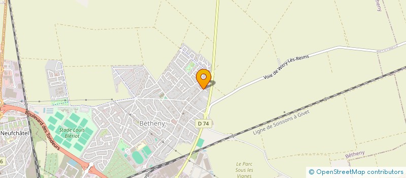 localisation de l'entreprise SCI LA GRANGE DE LELETTE  BETHENY