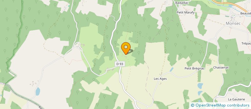 localisation de l'entreprise SCI LA GRANGE DE LESCOUSSEY  MAREUIL EN PERIGORD