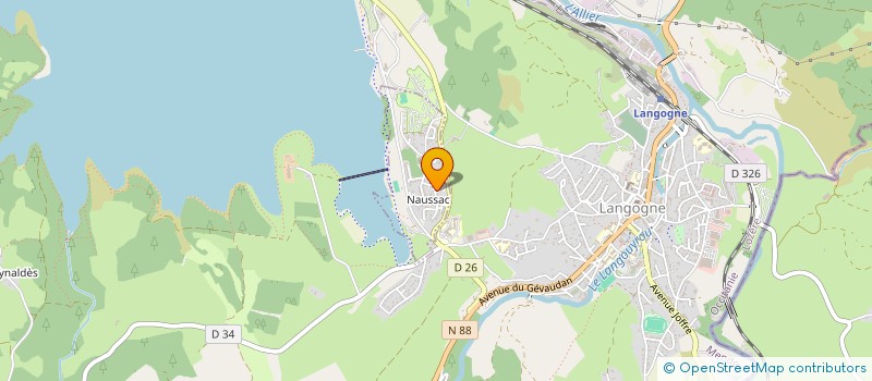 localisation de l'entreprise SCI LA GRANGE DE LOUIS  LANGOGNE