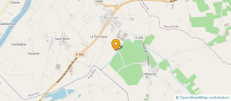 localisation de l'entreprise SCI LA GRANGE DE MIMOSA ET FLEURETTE  BOURRAN