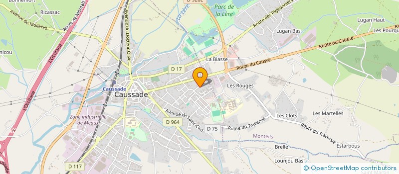 localisation de l'entreprise SCI LA GRANGE DE SAINT CIRQ  CAUSSADE