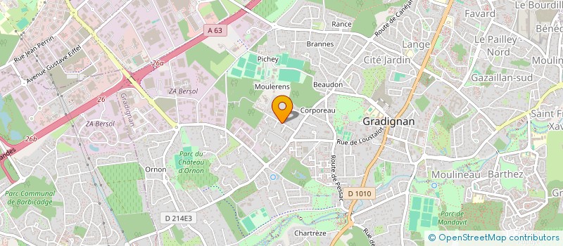 localisation de l'entreprise SCI LA GRANGE DES ASTES  GRADIGNAN