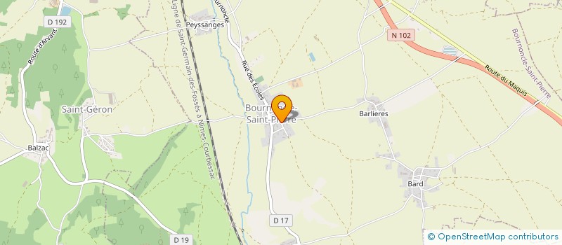 localisation de l'entreprise SCI LA GRANGE DES CIGALES  BOURNONCLE-SAINT-PIERRE