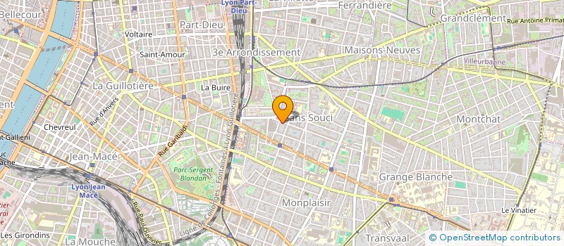 localisation de l'entreprise SCI LA GRANGE DU CERF  LYON