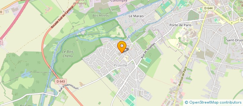 localisation de l'entreprise SCI LA GRANGE - POLE SANTE  PROVILLE