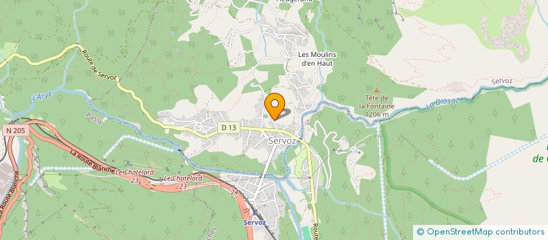 localisation de l'entreprise SCI LA GRANGIAT  SERVOZ