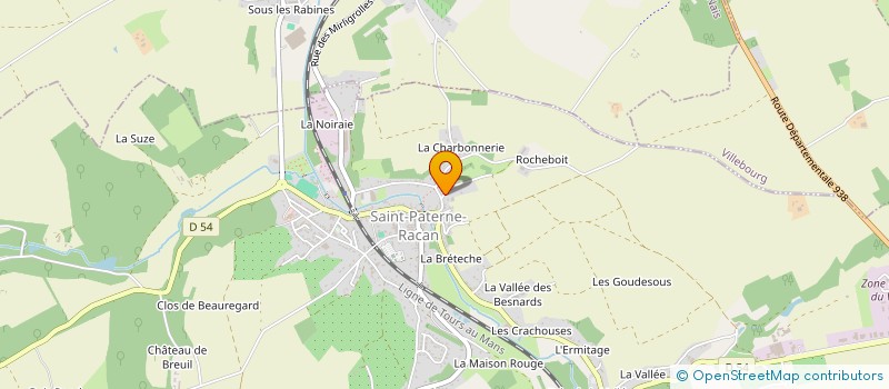 localisation de l'entreprise SCI LA GRAPHEIGNE  SAINT PATERNE RACAN