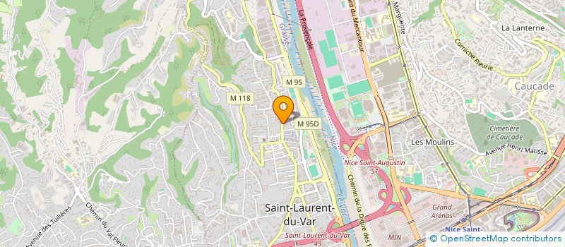 localisation de l'entreprise SCI LA GRAPPE à SAINT-LAURENT-DU-VAR