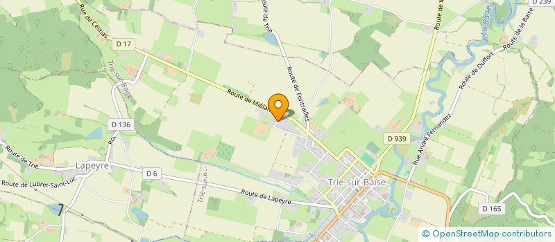 localisation de l'entreprise SCI LA GRATE  VIDOU