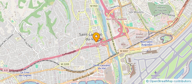 localisation de l'entreprise SCI LA GRAVE à SAINT-LAURENT-DU-VAR