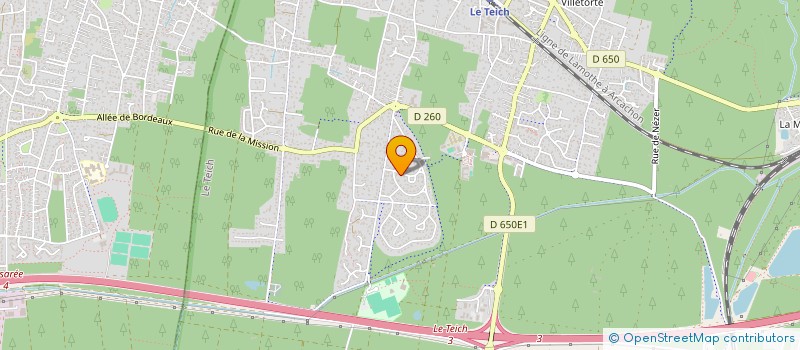 localisation de l'entreprise SCI LA GRAVE DES LANDES  LE TEICH