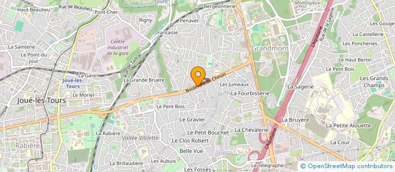 localisation de l'entreprise SCI LA GRAVELLE à JOUE-LES-TOURS