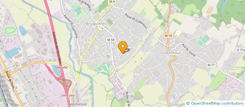 localisation de l'entreprise SCI LA GRAVETTE III  BRUGUIERES