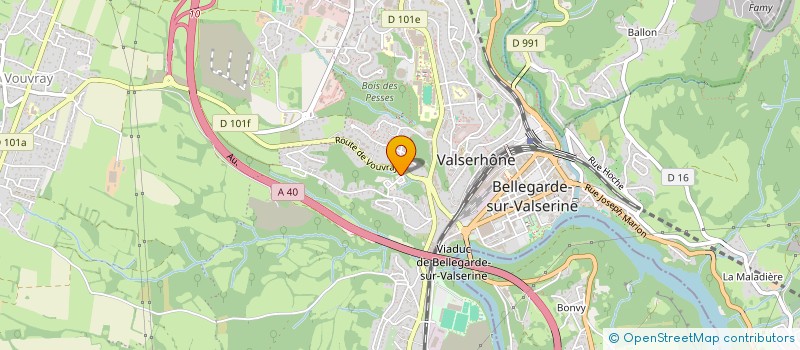 localisation de l'entreprise SCI LA GRAVIERE à VALSERHONE