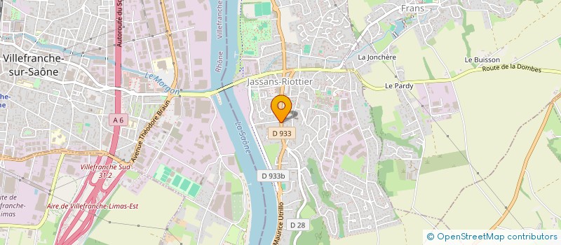 localisation de l'entreprise SCI LA GRAVIERE à JASSANS-RIOTTIER