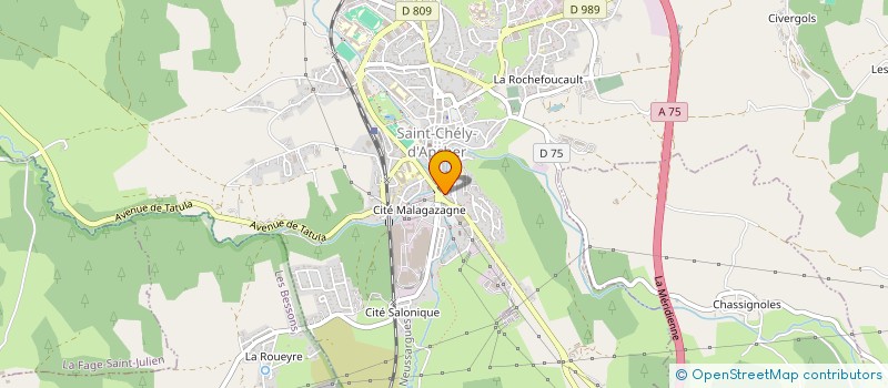 localisation de l'entreprise SCI LA GRAVIERE  SAINT-CHELY-D'APCHER