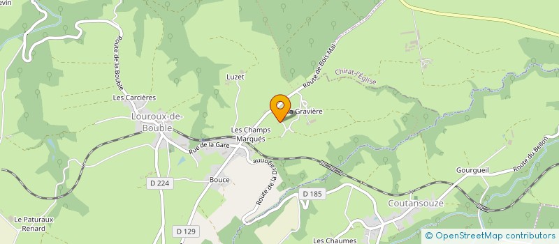 localisation de l'entreprise SCI LA GRAVIERE LG  LOUROUX-DE-BOUBLE