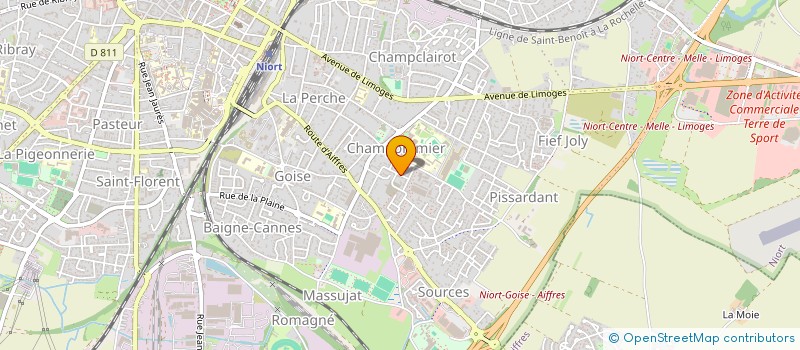localisation de l'entreprise SCI LA GREE à NIORT