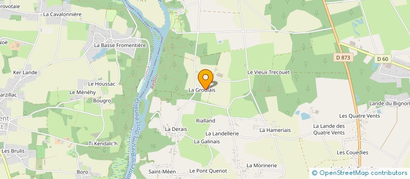 localisation de l'entreprise SCI LA GREE DE L'ILE AUX PIES  BAINS-SUR-OUST