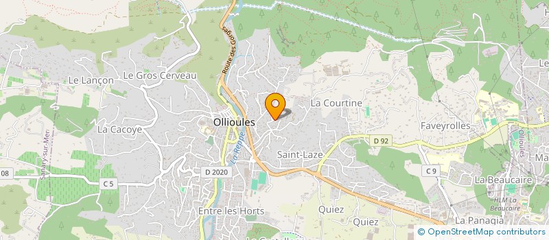 localisation de l'entreprise SCI LA GREGORIENNE à OLLIOULES