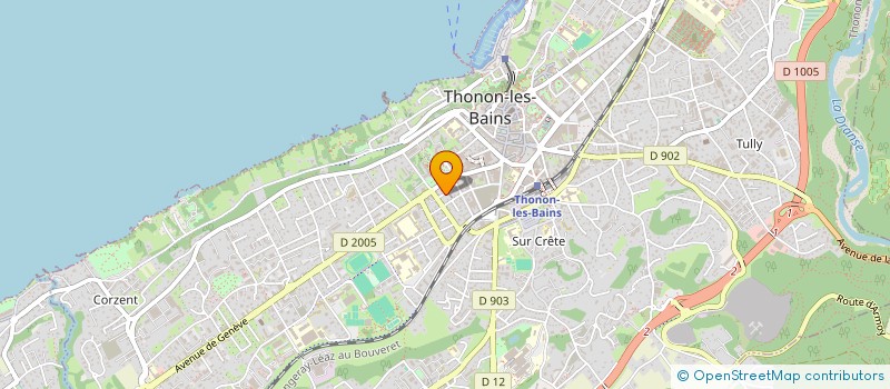 localisation de l'entreprise SCI LA GRELETTE à THONON-LES-BAINS