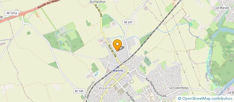 localisation de l'entreprise SCI LA GRENIERSIENNE  WAVRIN