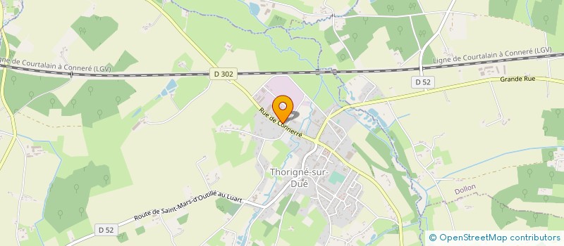 localisation de l'entreprise SCI LA GRENOUILLE  THORIGNE-SUR-DUE