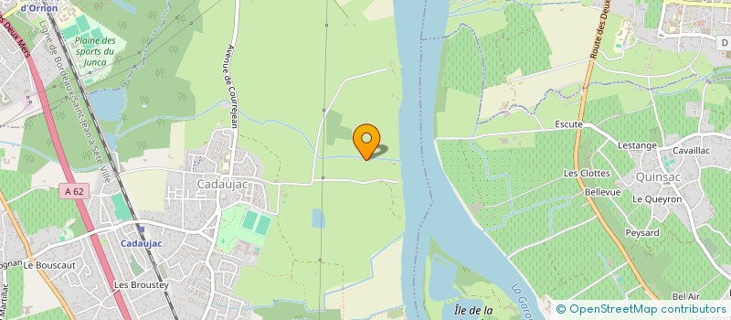 localisation de l'entreprise SCI LA GRENOUILLE  CADAUJAC