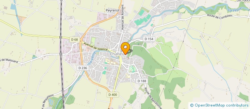 localisation de l'entreprise SCI LA GRENOUILLE à CHABEUIL