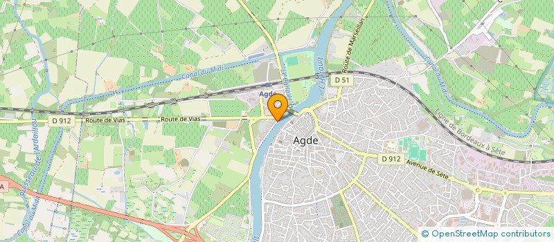 localisation de l'entreprise SCI LA GRENOUILLE  AGDE