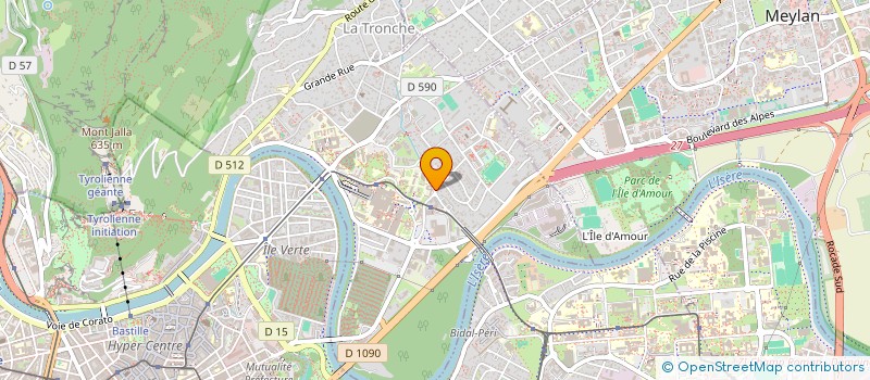 localisation de l'entreprise SCI LA GRENOUILLE  LA TRONCHE