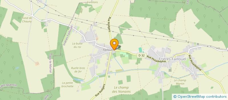 localisation de l'entreprise SCI LA GRENOUILLERE  FRIERES-FAILLOUEL