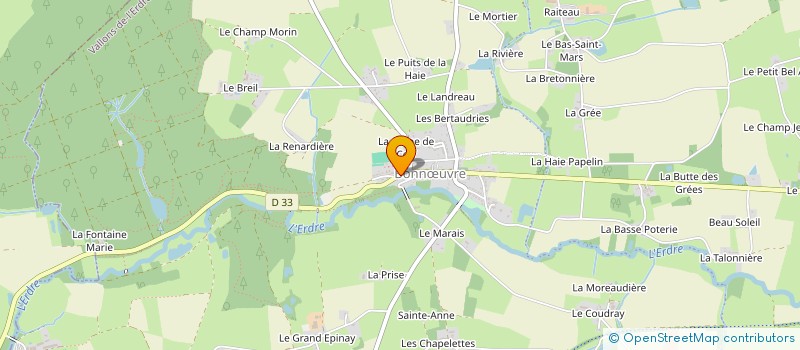 localisation de l'entreprise SCI LA GRENOUILLETTE  VALLONS-DE-L'ERDRE