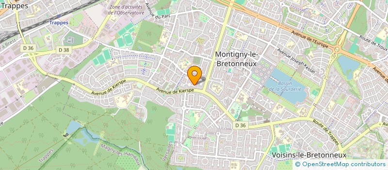 localisation de l'entreprise SCI LA GRENOUILLETTE  MONTIGNY-LE-BRETONNEUX