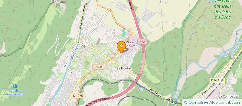 localisation de l'entreprise SCI LA GRESSE  VIF