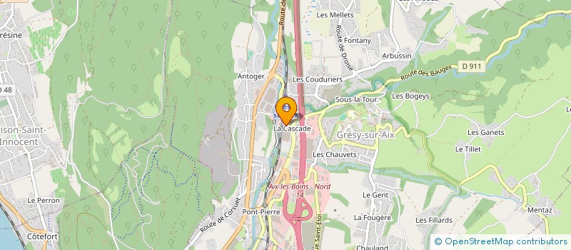 localisation de l'entreprise SCI LA GRESYLIENNE CYCLES  GRESY-SUR-AIX