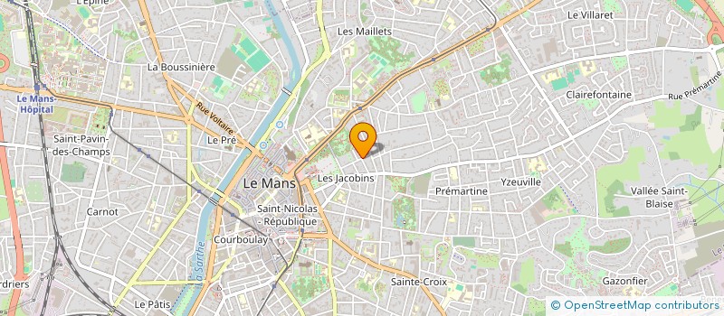 localisation de l'entreprise SCI LA GRIERE  LE MANS