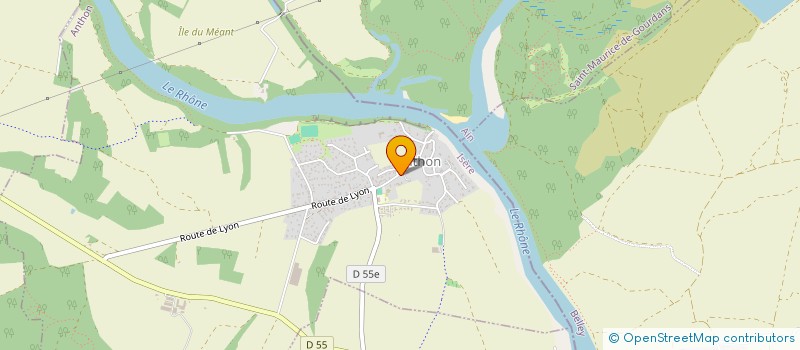 localisation de l'entreprise SCI LA GRILLE  ANTHON