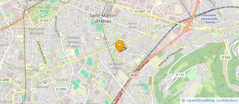 localisation de l'entreprise SCI LA GRILLOTIERE  SAINT-MARTIN-D'HERES