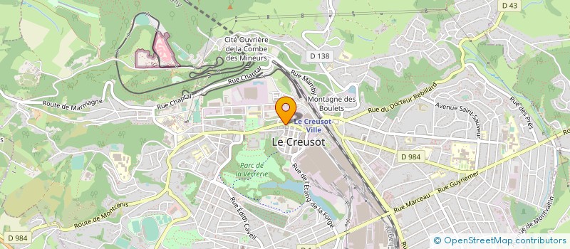 localisation de l'entreprise SCI LA GRIMPETTE à LE CREUSOT