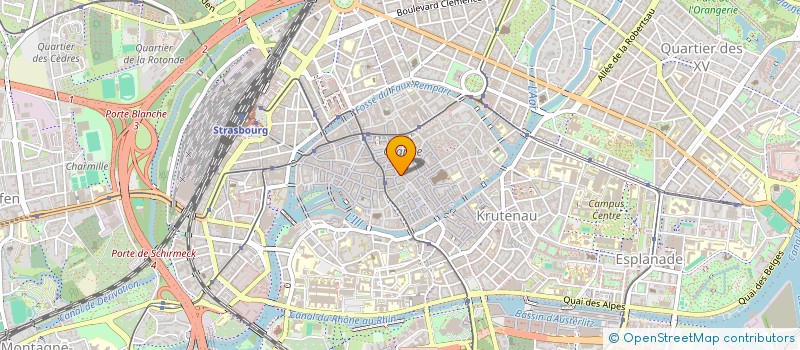 localisation de l'entreprise SCI LA GRIVE  STRASBOURG