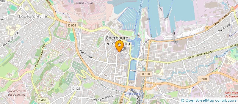 localisation de l'entreprise SCI LA GRIVELIERE à CHERBOURG-EN-COTENTIN
